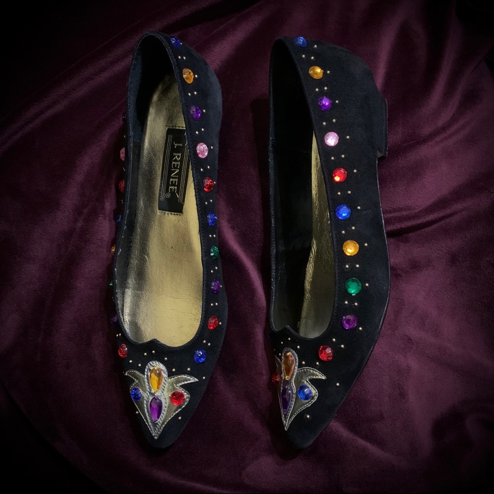 👑 Fancy Vintage Jeweled 💎 Pumps
